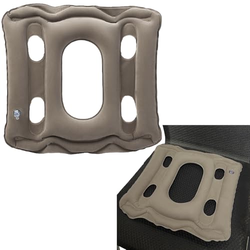 Low Rebound Cushions - Ailunate エアークッション 携帯式 座布団 アウトドア デスクワーク 通気性 オフィス 旅行 車 持ち運び可能 長時間 腰 負担軽減 (モカ)