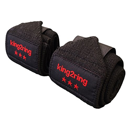 king2ring リストラップ 60cm 1mm厚 ラバー混合素材 11cm 強力マジックテープ pk360改 (黒)