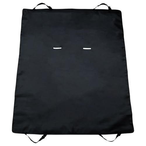 メルテック(meltec) 車用 防水シートカバー 汎用 リア用1枚 ブラック 幅125cm×長さ150cm PVCコーティング LS-03