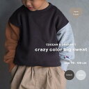 【送料無料】《OCEAN ＆ GROUND》crazy color big sweat トレーナー ベビー服 キッズ ギフト 韓国子供服 韓国服 赤ちゃん 男の子 女の子 子供服 保育園 おしゃれ シンプル ギフト 韓国