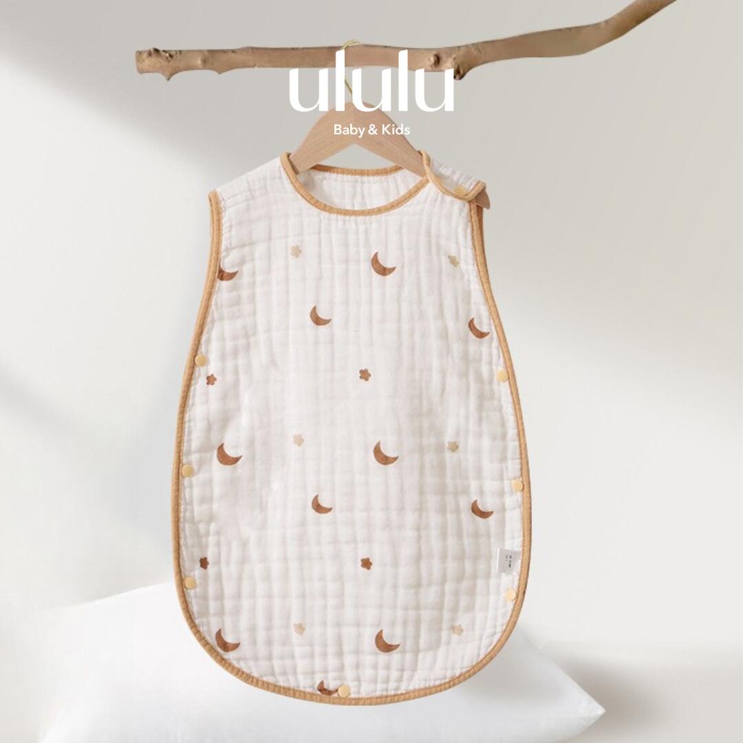 ＼育児の日！3日間限定5%OFF／【送料無料】 《puripura》ガーゼスリーパー ナチュラル 子供服 ベビー服 女の子 男の子 ululu 出産祝い ガーゼ 布団 スリーパー ムーン