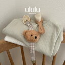 NEW【送料無料】 くまおしゃぶりホルダー ナチュラル 子供服 ベビー服 女の子 男の子 ululu 出産祝い くま おしゃぶり おしゃぶりホルダー ギフト ベ...