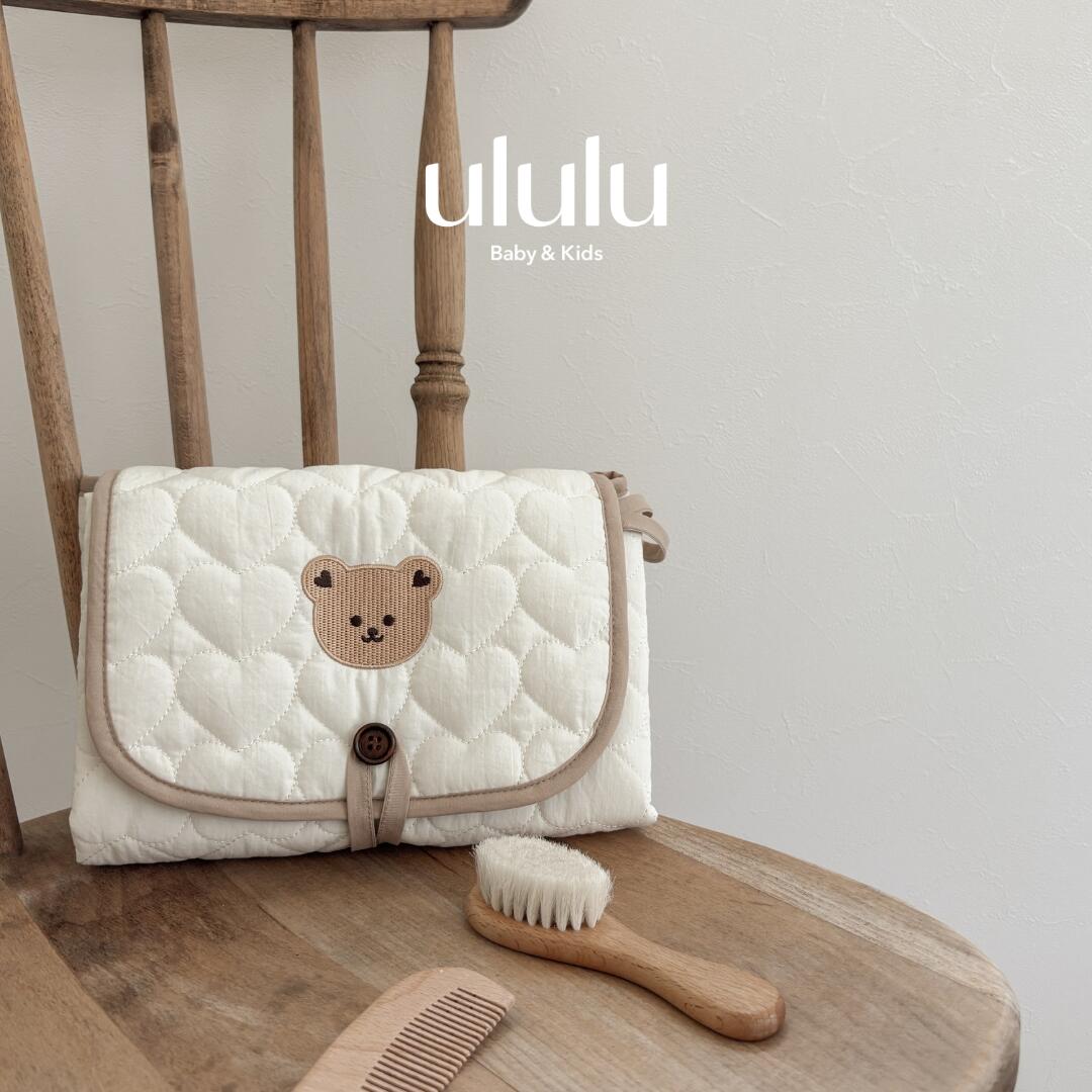 ＼育児の日！3日間限定5%OFF／NEW【送料無料】《puripura》 キルティングおむつ替えシート 子供服 ululu ベビー服 女の子 男の子 リボン おむつ替え おむつ替えシート 防水 出産祝い ギフト ベビーギフト キルティング くま うさぎ