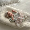 NEW【送料無料】ティアードチュールフラワーロンパース ナチュラル 子供服 ベビー服 女の子 男の子 ululu 出産祝い ロンパース フリル 新生児 プレゼン...