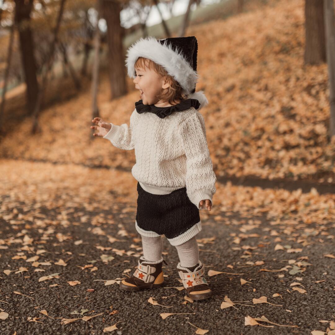 ＼4,200円→3,360円／NEW【送料無料】パフニット & カラーブロッサムセットアップ 子供服 ベビー服 女の子 男の子 ululu ニットロンパース ニット 襟 ロンパース ギフト