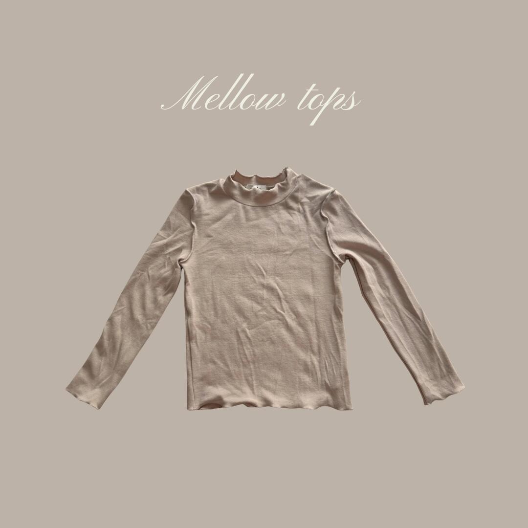 ＼2,000円→1,600円／NEW【送料無料】メロウトップス 子供服 ベビー服 女の子 男の子 ululu ナチュラル メロウ トップス インナー ベージュ