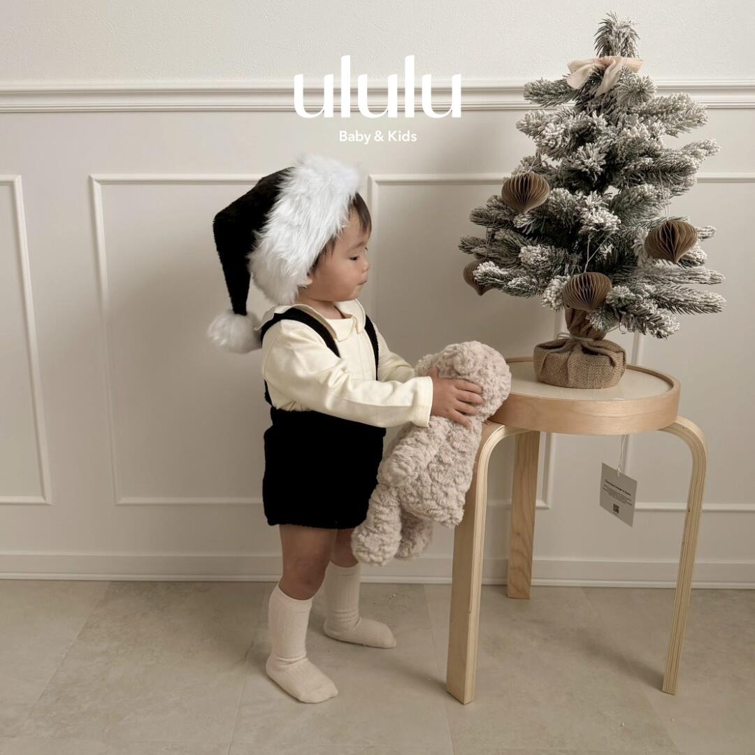 ＼4,200円→3,360円／NEW【送料無料】モノトーンセットアップ 子供服 ベビー服 女の子 男の子 ululu ブルマ 襟 セット ロンパース 出産祝い ギフト 新生児