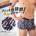 【 SALE クーポン利用で10%OFF 】 ボクサーパンツ メンズ 【 アウトレット セール 】 ボクサー 柄 ハート ネイビー 青 大きいサイズ ローライズ...