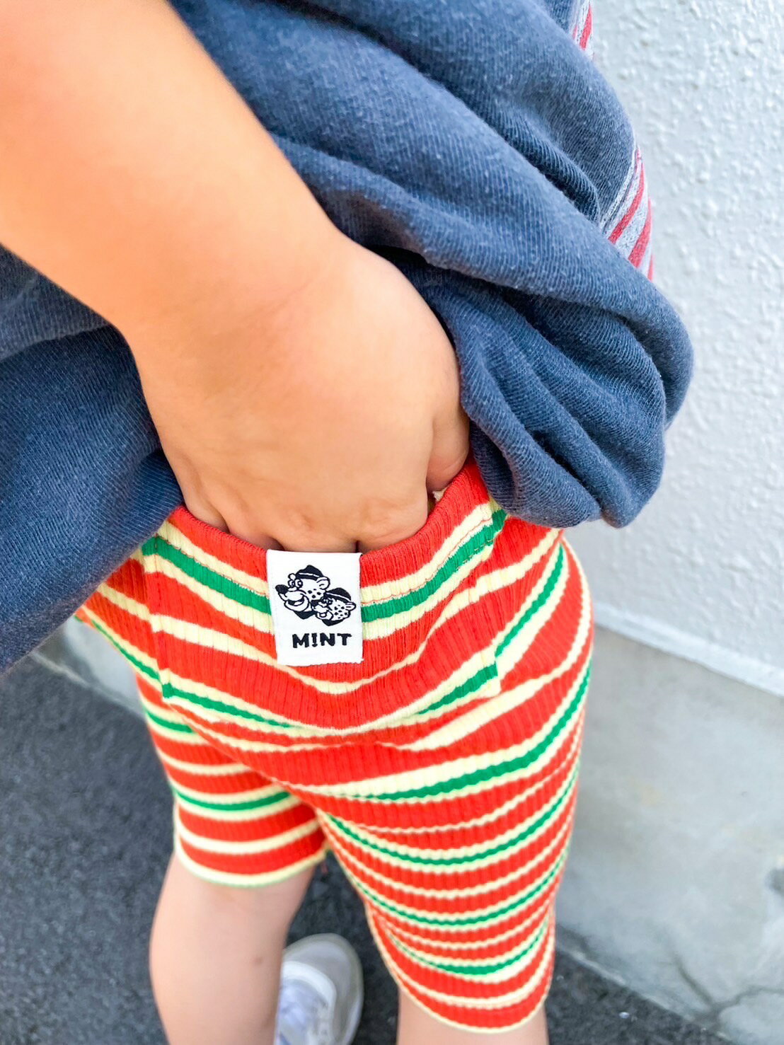 【KIDS&Jr】MINT Originalリブボーダーレギンスのサムネイル