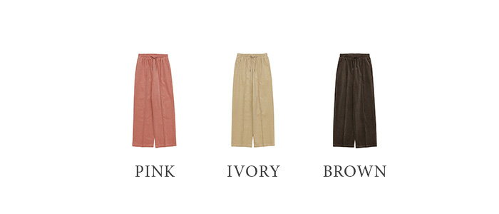 【Rakuten限定】コーデュロイルーズパンツ / レディース 秋冬 秋 冬 ワイドパンツ きれいめ タック ハイウエスト コーデュロイパンツ ボトム セレクトモカ selectmoca select moca モカ