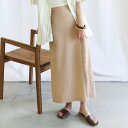 【店内全品2BUY10%OFF】【Rakuten限定】ピンタックニュアンスタイトスカート / レディース 春夏 タイトスカート バックスリット 後ろウエストゴム セレクトモカ select moca