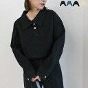【クーポン利用で30%OFF】ハーフボタンデニムショートトップス / レディース 春 カジュアル デニムトップス ステンカラー ショート丈 クロップド丈 レイヤ...