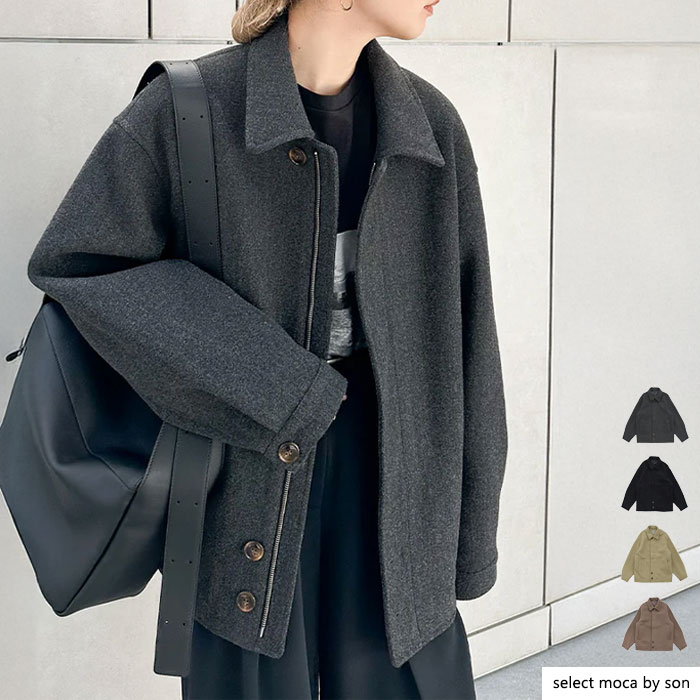 【20日(木)20：00～2時間限定店内全品20％OFF】ビッグシルエットミドルコート / レディース 秋冬 ミドルコート ステンカラーコート アウター コート セレクトモカ selectmoca select moca by SON コラボアイテムのサムネイル