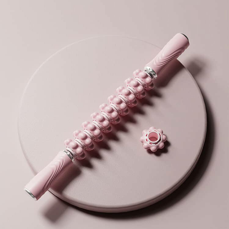 太もも 筋膜リリース フォームローラー 可曲式 トリガーポイント ふくらはぎ 筋肉...