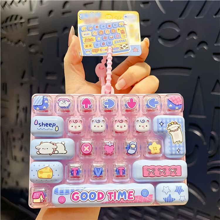 プッシュトイ 【2個セット】26キー かわいい 指先おもちゃ 気分転換 ストレス解消 おもちゃ スクイーズ ミニキーボード キーホルダー バッグチャーム 減圧 おもちゃ ボタン 握る 暇つぶし 【2個セット】26キー 持ち運び 子供 selectstore-ansindo-10008916 セレクトストア 安心堂 サンプル画像3