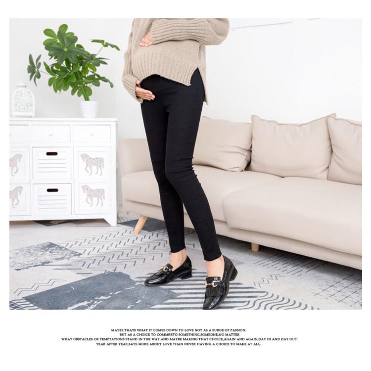 パンツ スキニー 秋冬 マチ付き ウエスト調節 裏起毛 ストレッチ あったか マタニティウェア ボトムス レギンス スキニーパンツ 10分丈 産後 ズボン 美脚 産前 妊婦服 厚手 暖かい 防寒 保温 あたたかい 秋 冬
