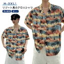 アロハ カジュアルシャツ メンズ シャツ 男女兼用 サマーシャツ 花柄シャツ 半袖 サマーシャツ アロハシャツ トップス 大きいサイズ 開襟シャツ 涼しい ハワ...