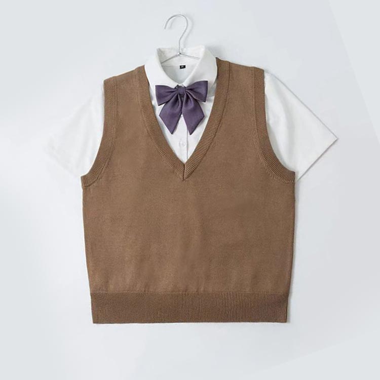 ニットベスト レディース 女の子 高校生 制服 スクールベスト スクールベスト 学生服 JK制服 Vネック 中学生 ノースリーブベスト 無地 通学 送料無料 スクールセーター ジレ ストレッチ 伸縮性 かわいい
