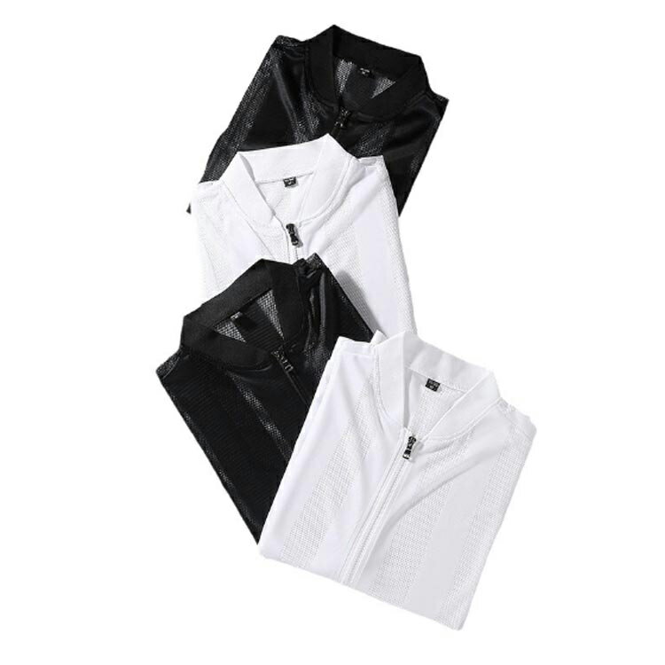 パーカー 涼しい 新色追加 ドライメッシュ メンズ サマージャケット ジップパーカー 新色追加 シースルー 大きいサイズ 透け感 メッシュ ジップアップ ノーカラー UVカット スリム ポケットあり 薄手 冷房対策 春