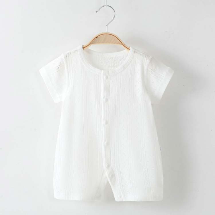 夏 2枚セット！ロンパース かわいい 新生児 パジャマ コットン 男の子 2枚セット！ロンパース 通気 全開き 子供服 半袖 ボディスーツ 薄手 ベビー服 メッシュ キッズ服 前開き ナイトウェア 赤ちゃん 幼児 肌着 春服 カバーオール 出産祝い 夏服 66 73 80