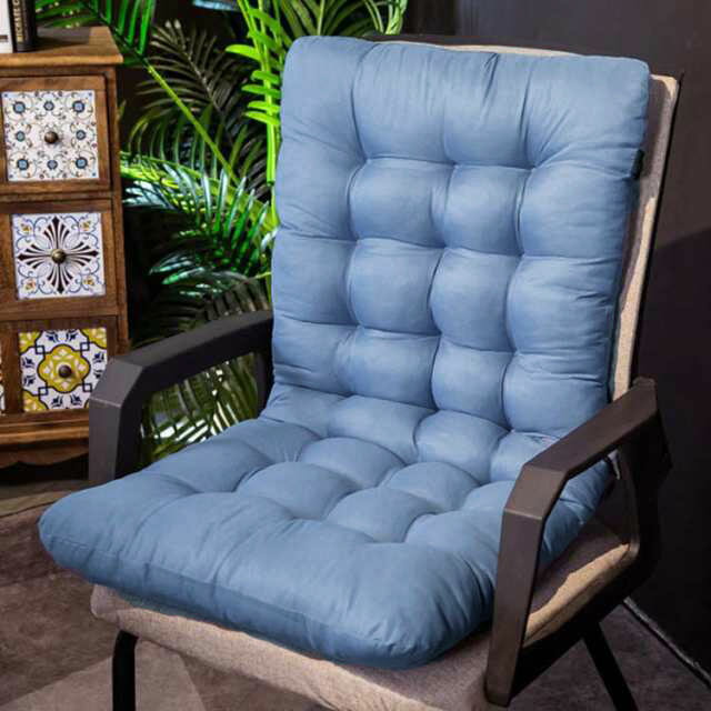 厚手 チェアクッション 椅子クッション シートクッション 椅子用 暖かい 背もたれ付き 座布団 座椅子 オフィス椅子 背もたれ付き 腰当て ソファー デスクワーク 柔らかい 冷え対策 低反発 冷房対策 おしゃれ オールシーズン [2]