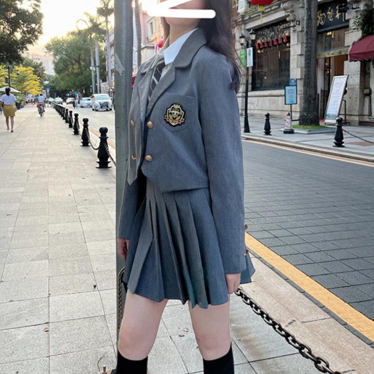 フォーマル 学生服 学生服 4点セット スクール制服 ネクタイ 制服 ブレザー 女子高校生 高校生 女の子 卒業式 韓国ファッション シャツ 女子高校生 上下セット セット ジレベストスーツ スカートスーツ 制服 長袖 白