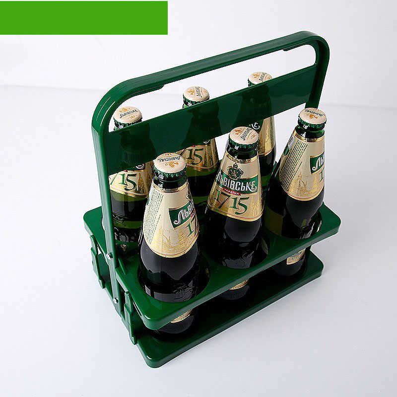 ドリンクホルダー ボトルキャリアー 手提げ 折りたたみ 6本用 ボトルケージ ワインボトル ビール瓶 コンパクト 収納便利 パーティー アウトドア バー用 持ち運び簡単 selectstore-ansindo-10005911 セレクトストア 安心堂 サンプル画像2