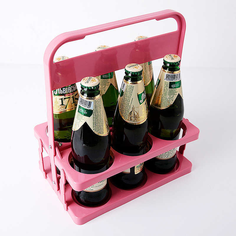 ドリンクホルダー ボトルキャリアー 手提げ 折りたたみ 6本用 ボトルケージ ワインボトル ビール瓶 コンパクト 収納便利 パーティー アウトドア バー用 持ち運び簡単 selectstore-ansindo-10005911 セレクトストア 安心堂 サンプル画像3