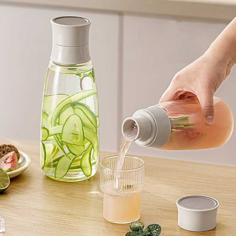 冷水筒 600ml アイスコーヒー ウォーターボトル 手作り 縦置き 耐熱 ピッチャー ス...