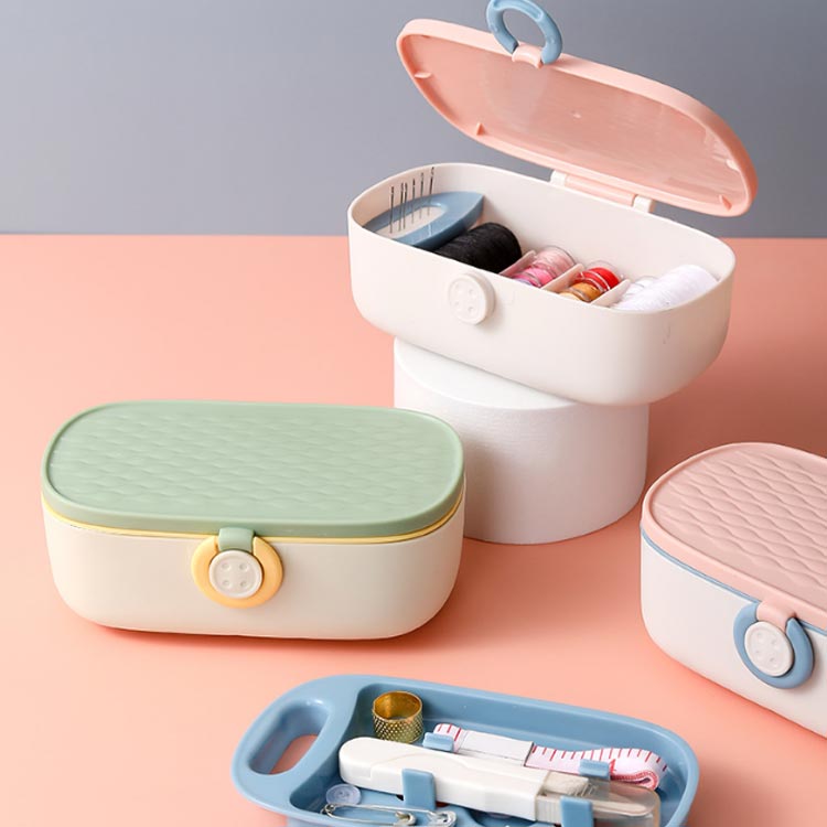 家庭用 収納 【送料無料】ソーイングセット 大容量 手芸 道具 かわいい 小学生 大...