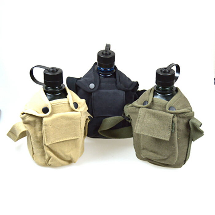 ROTHCO(ロスコ) Bush Craft inc. キャンティーンカップ カバー（ショルダーストラップ) BLACK(ブラック) 水筒カバー 0613902006140 ブッシュクラフト キャンプ アウトドア 防災用 湯たんぽ ソロキャンプ(おうちキャンプ) セレクト雑貨ムー