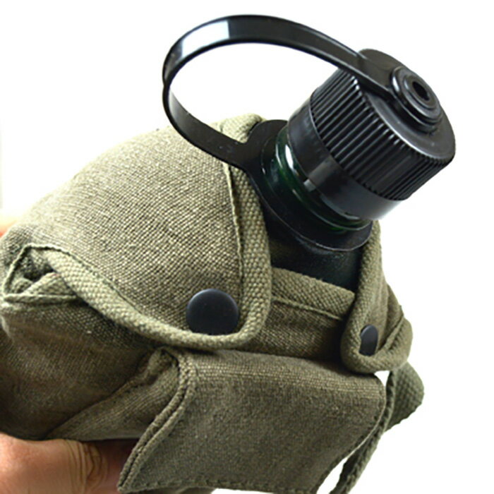 Bush Craft inc. キャンティーンカップ カバー（ショルダーストラップ) KHAKI(ベージュカーキ系) 水筒カバー 0613902614062 キャンプ アウトドア 防災用 湯たんぽ ソロキャンプ(おうちキャンプ) セレクト雑貨ムー