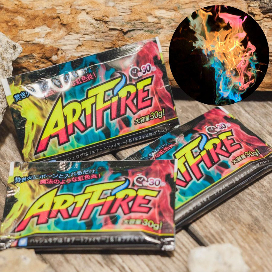 (マラソン開始28時間限定ポイント10倍)ARTFIRE アートファイヤー 1つ(単品) 虹色 焚き火 キャンプ アウトドア イベント BBQ グランピング 焚火 秋 冬キャンプ フォトジェニック プチギフト セレクト雑貨ムー【ポイ活】のサムネイル