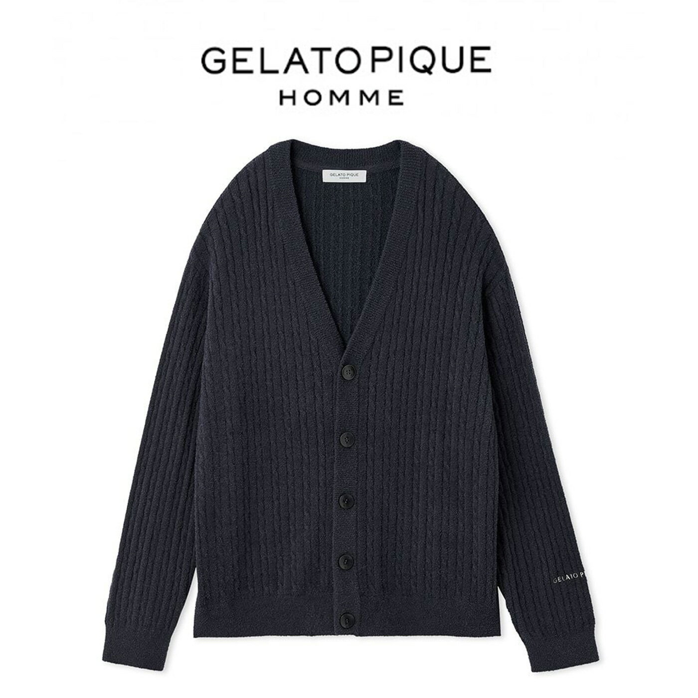 ジェラートピケ オム GELATO PIQUE HOMME スムーズィーliteアランカーディガン pmn...