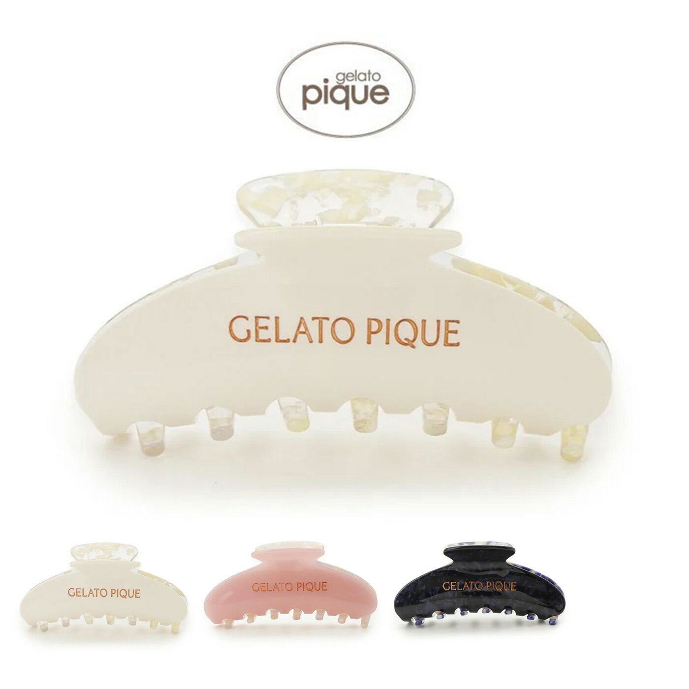 (13日限定ポイント最大10倍)ジェラートピケ gelato pique 母の日 ロゴヘアクリップ pwga252601 ヘアアクセ ジェラピケ ヘアアクセサリー ヘアアレンジ レディース 2025夏 プレゼント ギフトにおすすめ セレクト雑貨ムー【mother's day】【P10】のサムネイル