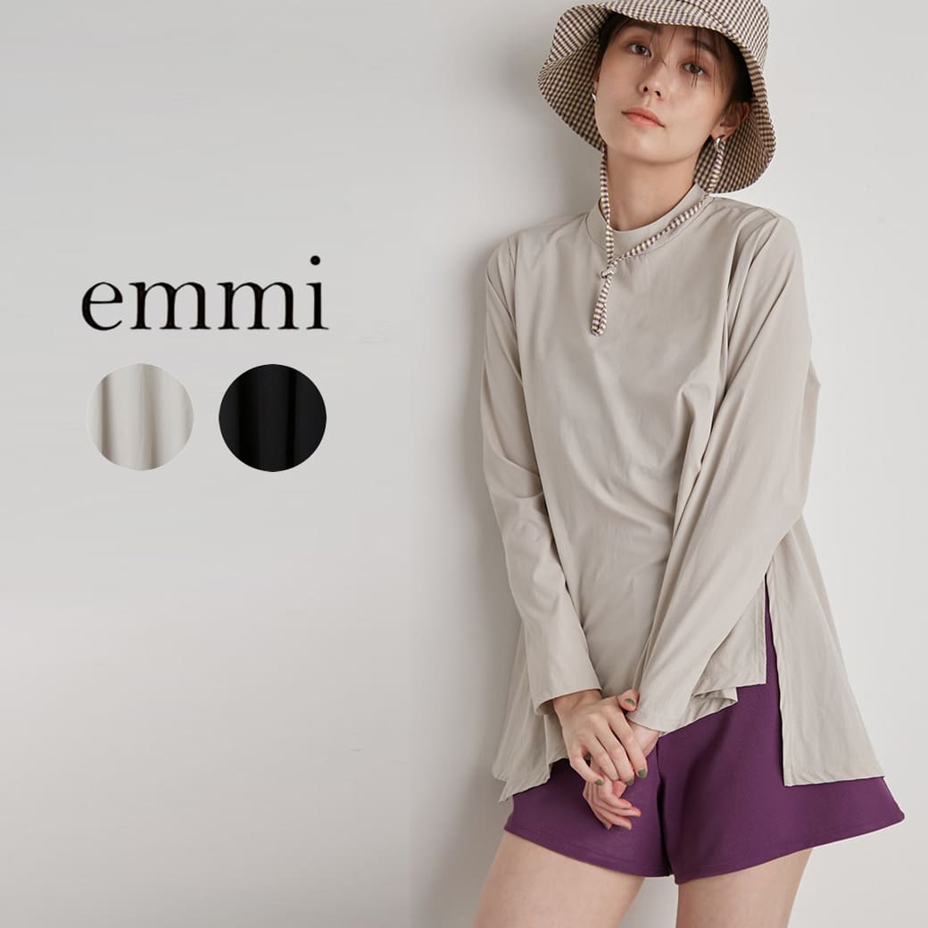 期間限定ポイント10倍 emmi yoga エミ ヨガ ハイネックラッシュガード 14wgg231218 レディース スイムウエア 水着 ビーチ 海 プール 夏コーデ スポーティー 速乾 UV ウォッシャブル セレクト雑…