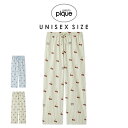 (1日限定ポイント最大10倍)ジェラートピケ GELATO PIQUE UNISEX チェリー柄ロングパンツ pufp255212 ジェラピケ ルームウェア ユ...