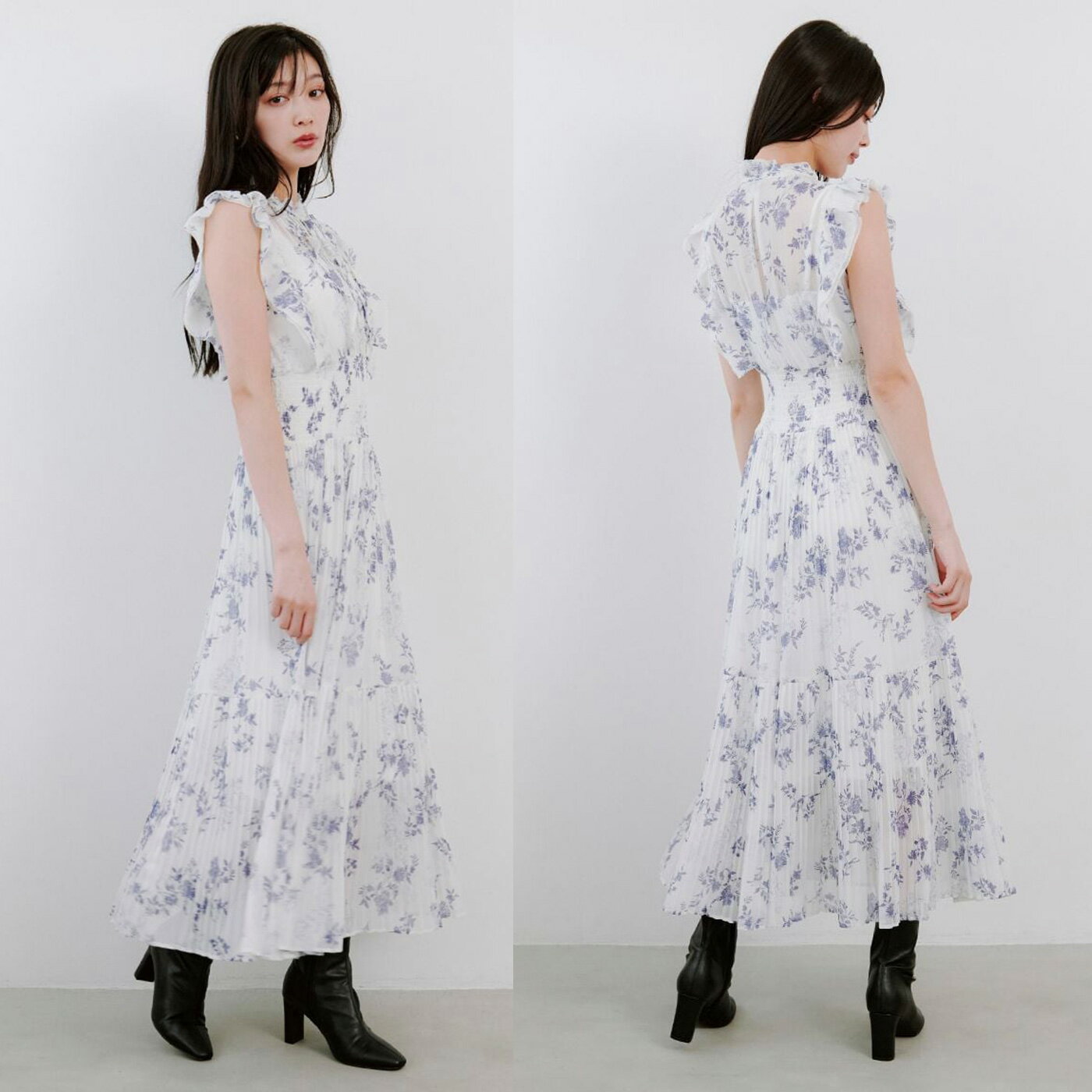 スナイデル SNIDEL プリントプリーツシャーリングワンピース swfo254139 レディース フェミニン 女子会 デート 2025秋 セレクト雑貨ムー【P10】