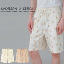 UNDERSON UNDERSON アンダーソンアンダーソン GELATO PIQUE HOMME コラボ総柄ベアプリントハーフパンツ uumcp254002 ...