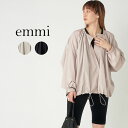 emmi atelier エミ アトリエ 金子綾撥水ブルゾン 13wfc232001 レディース コラボ アウター 撥水加工 モード ボリュームスリーブ スポー...