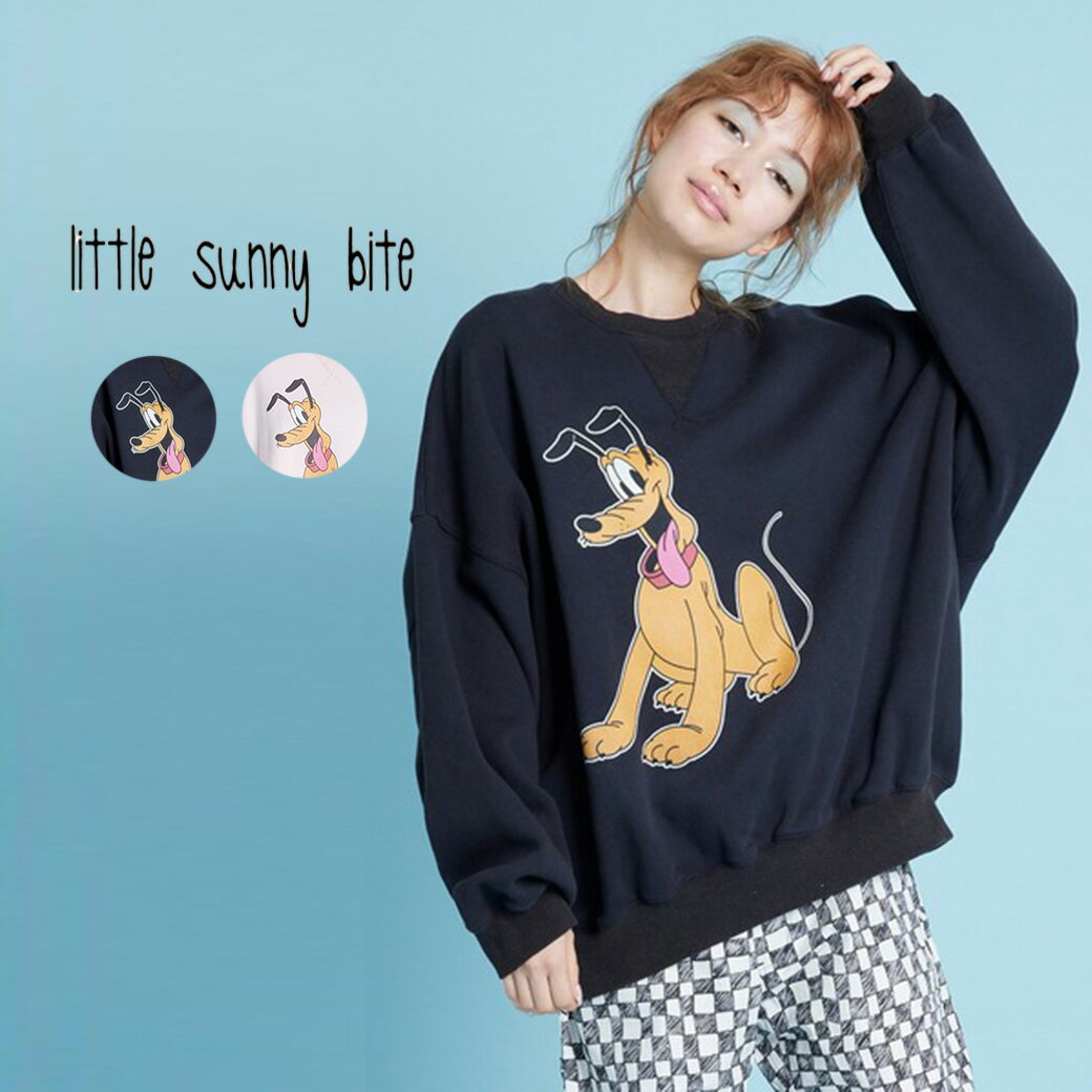little sunny bite リトルサニーバイト 通販 Pluto sweat top lsb-ltop-057u レディース トップス スウェット 裏起毛 Disney collection セレクト雑貨ムーのサムネイル