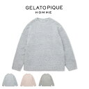 SALE30%OFF ジェラートピケ オム GELATO PIQUE HOMME カラーニットプルオーバー phnt245972 メンズ 部屋着 ルームウェア ...