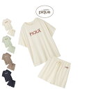 ジェラートピケ gelato pique 接触冷感 カラーレーヨンロゴTシャツ&ショートパンツセット pwct254216set pwcp254217 ジェラピ...