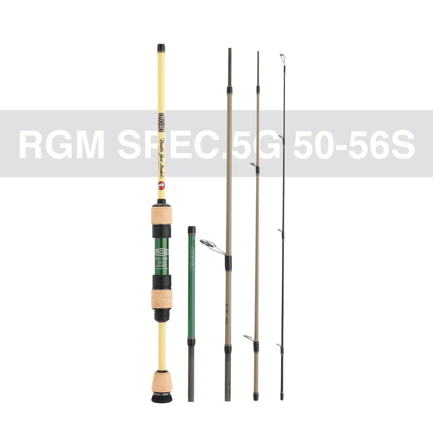 RGM(ルースター ギア マーケット) RGM spec.5G 50-56S スピニングロッド Line (3~6lb.) Lure (~7g) 渓流 エリアトラウト 管理釣り場 釣りキャンプ コンパクトロッド ROOSTER GEAR MARKET セレクト雑貨ムー