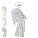 (1日限定ポイント最大10倍)ジェラートピケ gelato pique カレッジロゴロンT&ロングパンツセット pwct255380set pwcp255382...