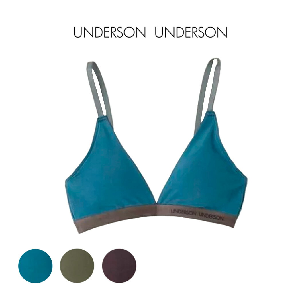 UNDERSON UNDERSON アンダーソンアンダーソン ナロートライアングルブラトップ uuwgg234159 レディース 下着 ブラジャー ノンワイヤー ストレスフリー 吸収性 速乾 消臭 通気性 和紙使用 ギフ…