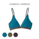 UNDERSON UNDERSON アンダーソンアンダーソン ナロートライアングルブラトップ uuwgg234159 レディース 下着 ブラジャー ノンワイヤー ストレスフリー 吸収性 速乾 消臭 通気性 和紙使用 ギフ…