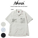 楽天セレクト雑貨ムーNANGA ナンガ NYLON TUSSER OPEN COLLAR SHIRT/ナイロンタッサー オープンカラーシャツ メンズ 半袖 速乾性 撥水加工 清涼感 アウトドアコーデ リラックス アクティビティ レジャー 父の日 ギフト セレクト雑貨ムー