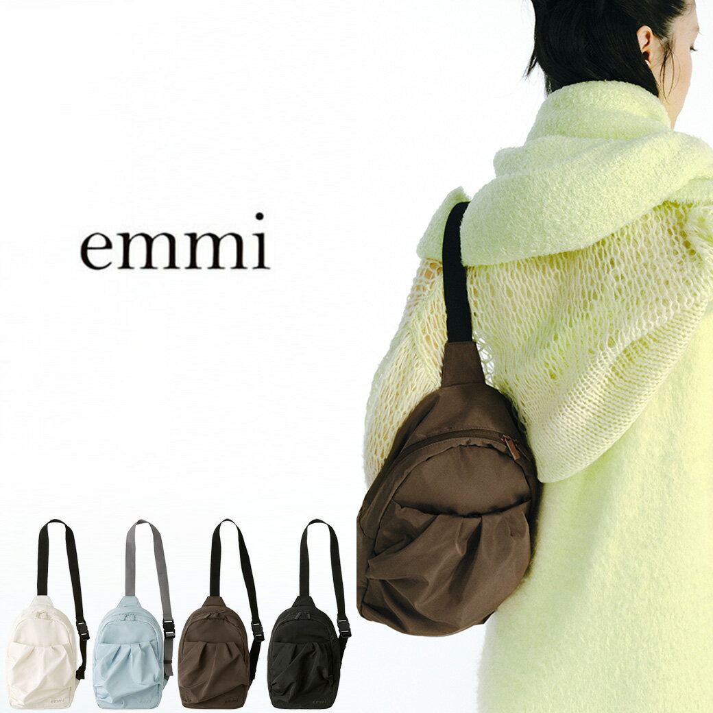 (28時間限定ポイント最大10倍)emmi atelier エミ アトリエ eco 撥水ギャザーミニショルダーバッグ 13wgb245305 レディース ワンショルダー BAG 鞄 コンパクトサイズ シンプル スポーティー カジュアル セレクト雑貨ムー【P10】のサムネイル