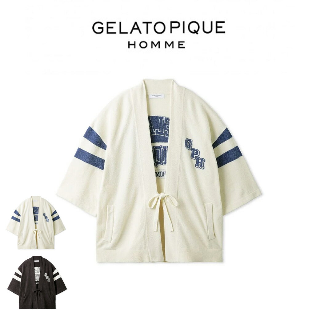 ジェラートピケ パジャマ メンズ GELATO PIQUE HOMME ジェラートピケ オム エアモコカレッジピケチャン phnt242929 メンズ トップス 部屋着 ルームウェア パジャマ 羽織 軽量 お風呂上がり ギフト プレゼントにおすすめ 2024夏 セレクト雑貨ムー